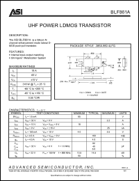 Click here to download BLF861 Datasheet