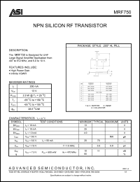 Click here to download MRF750 Datasheet