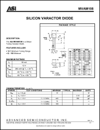 Click here to download MVAM108 Datasheet