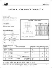 Click here to download TPV5051 Datasheet