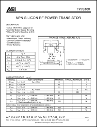Click here to download TPV8100 Datasheet