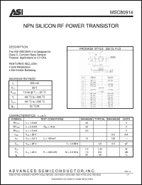 Click here to download MSC80914 Datasheet