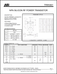 Click here to download TRW53601 Datasheet