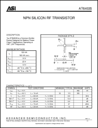 Click here to download AT64035 Datasheet