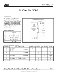 Click here to download AP1000C-11 Datasheet