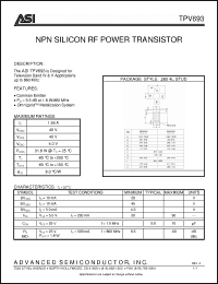 Click here to download TPV693 Datasheet