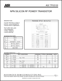 Click here to download TPV3100 Datasheet