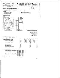 Click here to download BU208 Datasheet