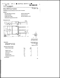 Click here to download BU508DR Datasheet