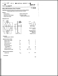 Click here to download BUX37 Datasheet