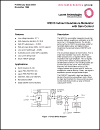 Click here to download W3013BCL Datasheet