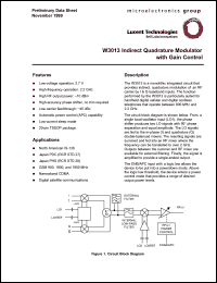 Click here to download W3013 Datasheet