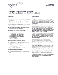 Click here to download LUCL9219GAR-DT Datasheet