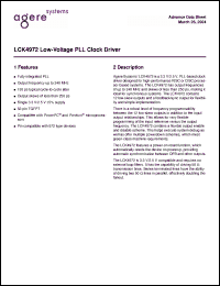 Click here to download LCK4972 Datasheet