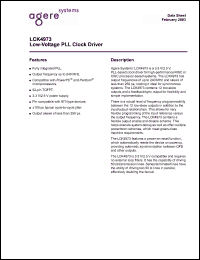 Click here to download LCK4973 Datasheet