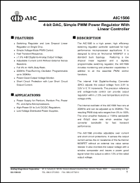 Click here to download AIC1566CS Datasheet