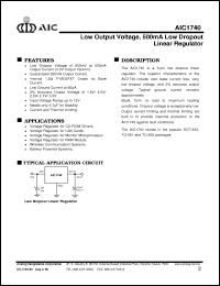 Click here to download AIC1740-30CY Datasheet