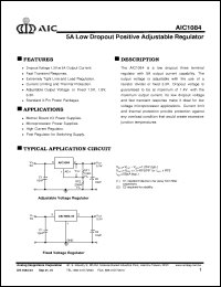 Click here to download AIC1084CMA Datasheet