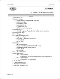 Click here to download AK4516AVF Datasheet