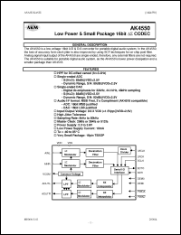 Click here to download AK4550VT Datasheet