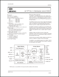 Click here to download AK4541 Datasheet