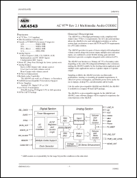 Click here to download AK4543 Datasheet