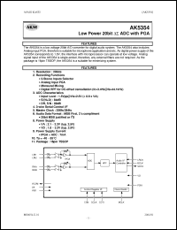 Click here to download AK5354 Datasheet