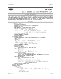 Click here to download AK4643 Datasheet