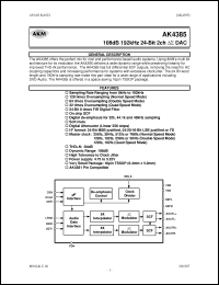 Click here to download AK4385 Datasheet