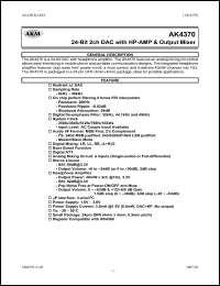 Click here to download AK4370VN Datasheet