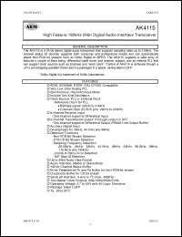 Click here to download AK4115 Datasheet