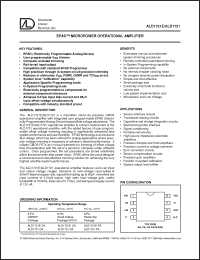 Click here to download ALD1721EPA Datasheet