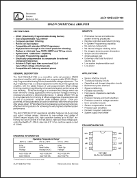 Click here to download ALD1722E Datasheet