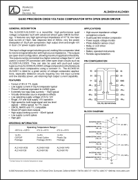 Click here to download ALD4301ASB Datasheet