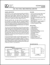 Click here to download ALD2704PA Datasheet