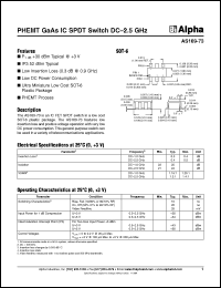 Click here to download AS169-73 Datasheet