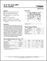 Click here to download AA031P1-00 Datasheet