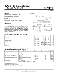 Click here to download AA103-72 Datasheet