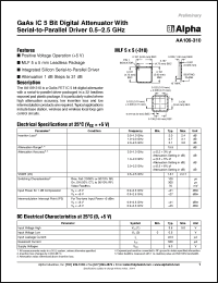 Click here to download AA109-310 Datasheet