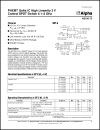 Click here to download AS190-73 Datasheet
