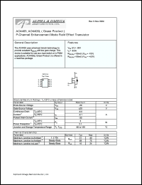 Click here to download AO4405 Datasheet