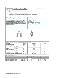 Click here to download AO4405L Datasheet