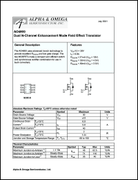 Click here to download AO4800 Datasheet