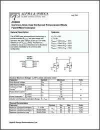Click here to download AO8800 Datasheet