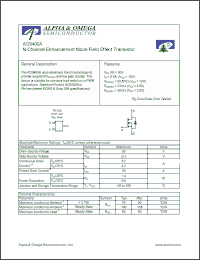 Click here to download AO3400A Datasheet
