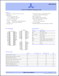 Click here to download AS4C1M16F5-50 Datasheet