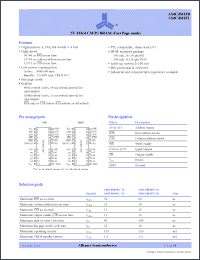 Click here to download AS4C4M4F0-50 Datasheet