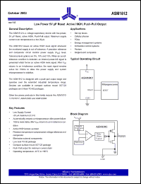 Click here to download ASM1812-10 Datasheet
