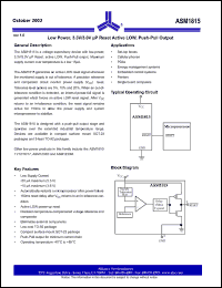 Click here to download ASM1815-10 Datasheet