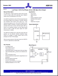 Click here to download ASM1816-10 Datasheet